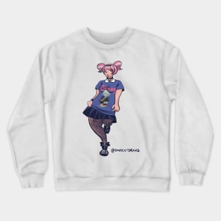 Pastel Goth Girl Crewneck Sweatshirt